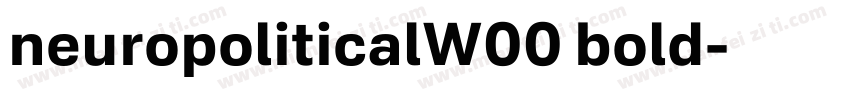 neuropoliticalW00 bold字体转换